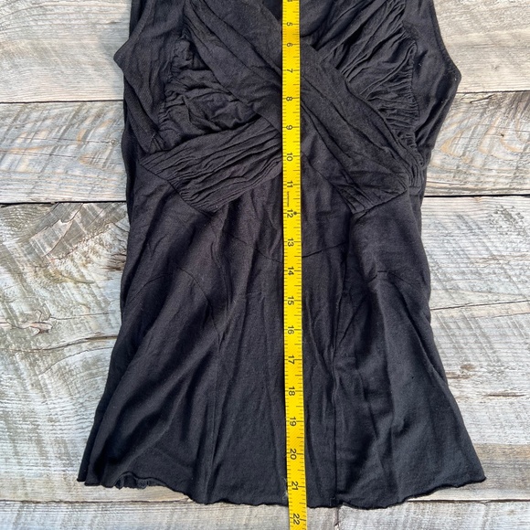 Allsaints Spitalfields - Sleeveless V-Neck Blouse- size 8 - stretchy criss-cross - Picture 4 of 6